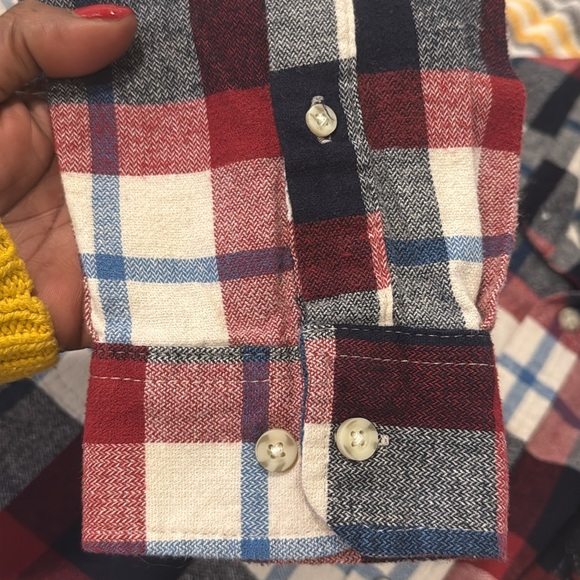 Men’s Goodfellow Flannel Plaid Button Shirt - Picture 4 of 17